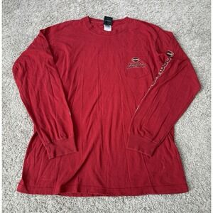 Harley Davidson Asheboro NC Red Long Sleeve Shirt Graphic Motorcycle L Bikercore